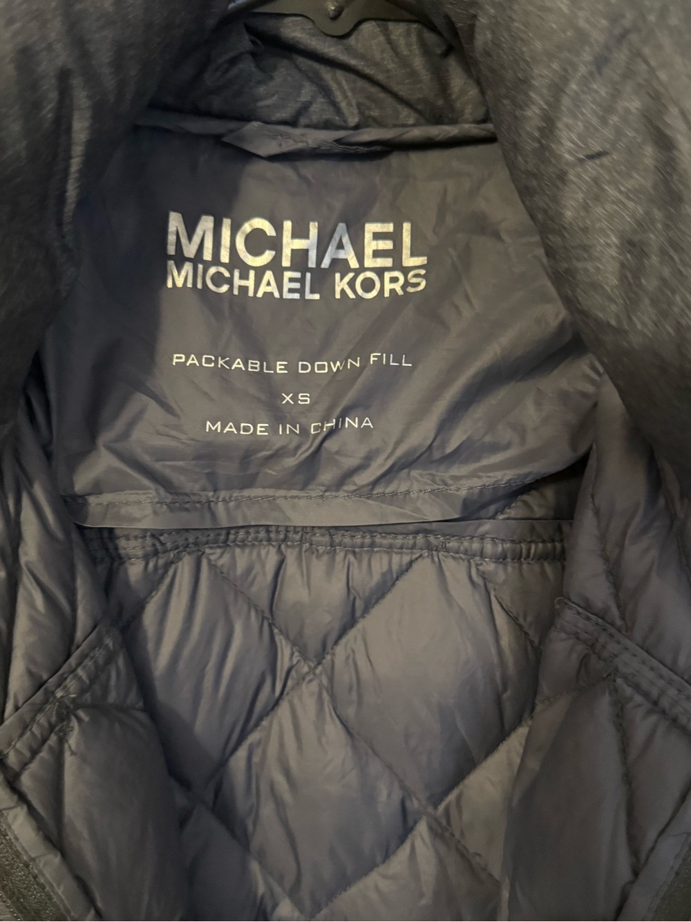 MICHAEL Michael Kors Navy Packable Down Fill Jacket